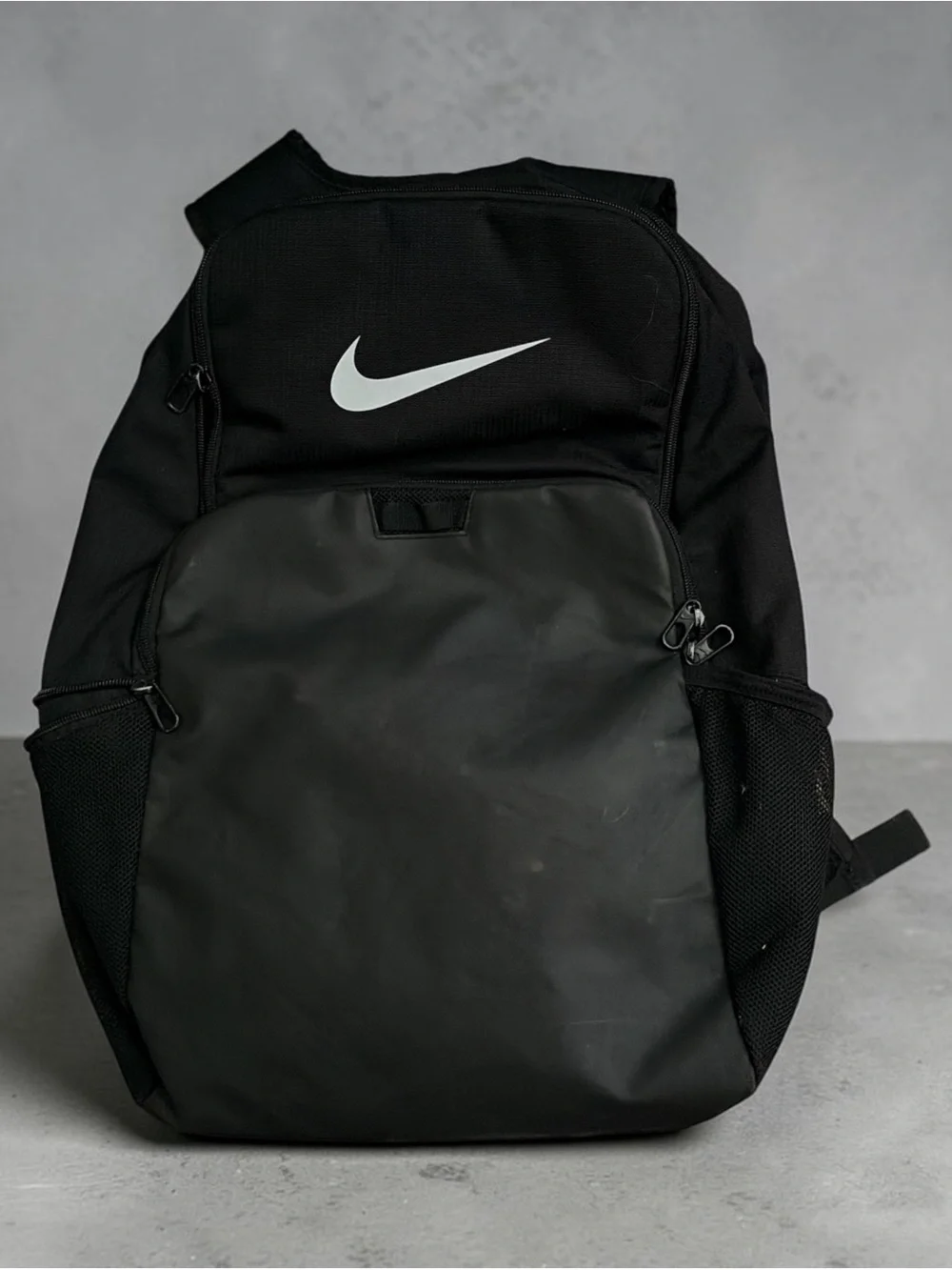 Nike Black Backpack with White Swoosh